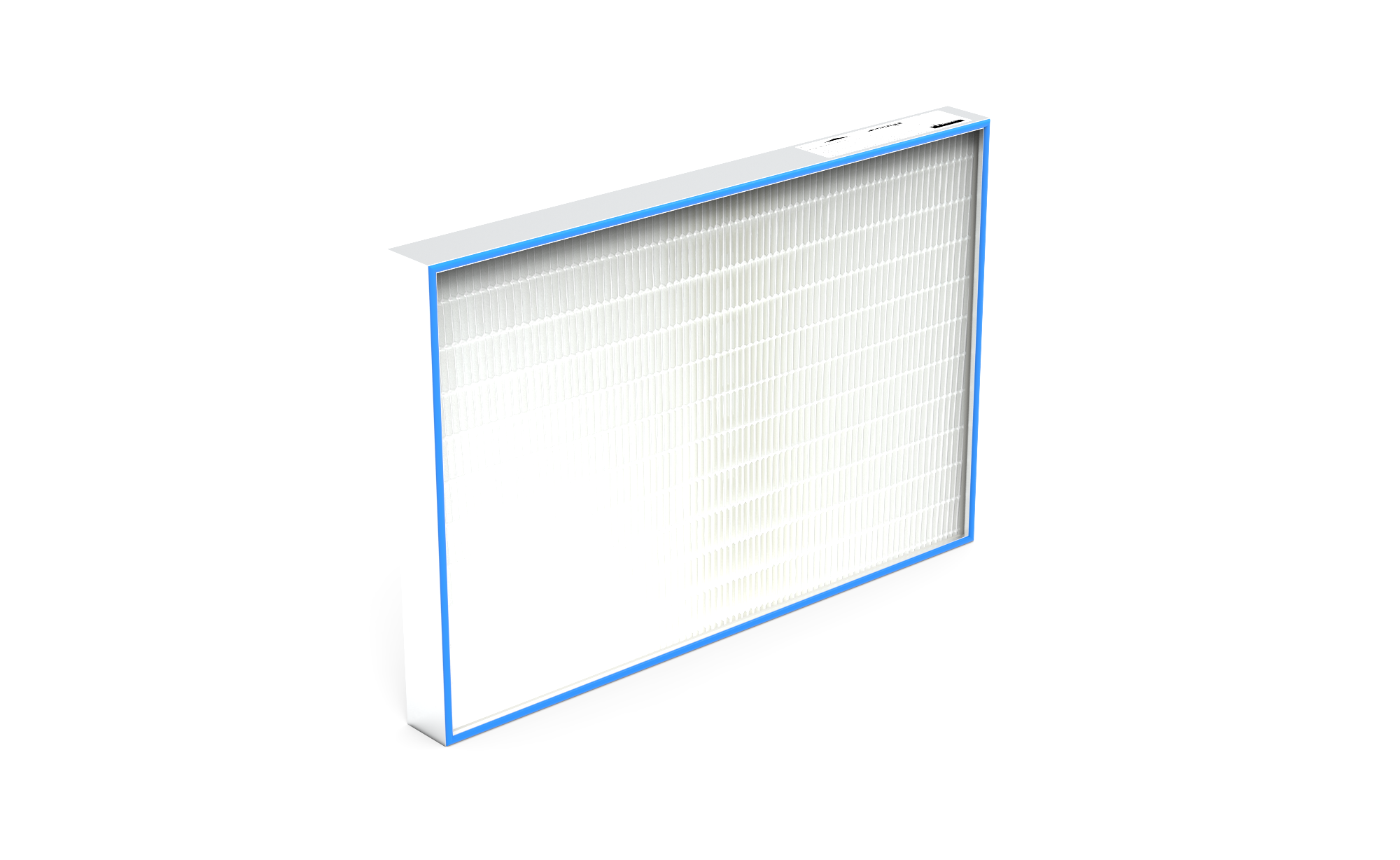 HEPA Filter (Reinraum),  HS-Mikro SF-AL., Gr. 915x610x78 mm, EN1822 Kl. H14, Rahmen: AL-Profil, Griffschutz:  beidseitig, Dichtung:  einseitig, geschäumt