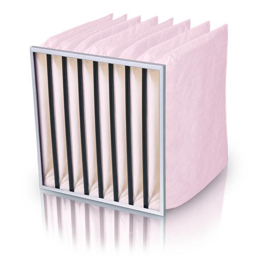 Taschenfilter, ISO ePM1 65%, 592x592x500 mm, 8 Taschen, Metallrahmen